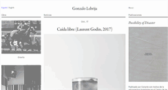 Desktop Screenshot of gonzalolebrija.com